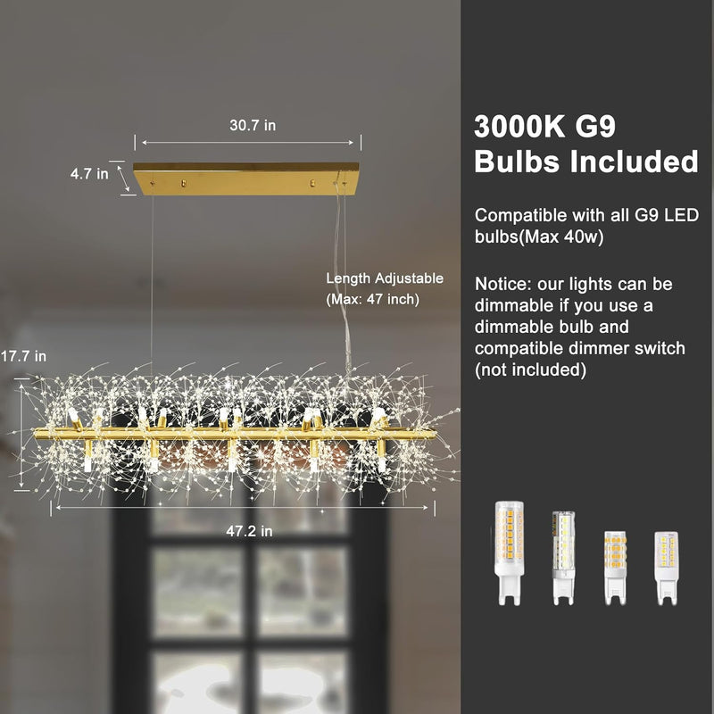 5-Light Brushed Nickel Chandelier with Shade 26" Rustic