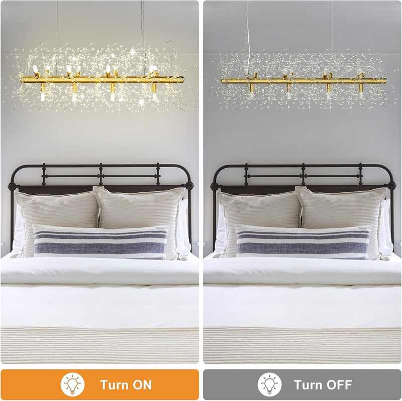 5-Light Brushed Nickel Chandelier with Shade 26" Rustic
