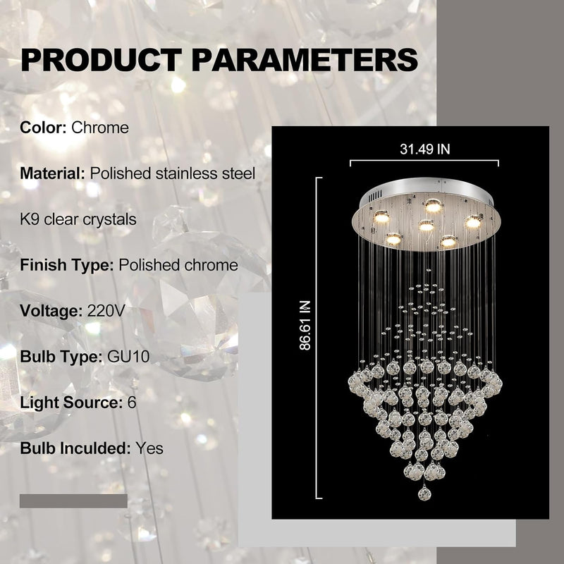 5-Light Brushed Nickel Chandelier with Shade 26" Rustic