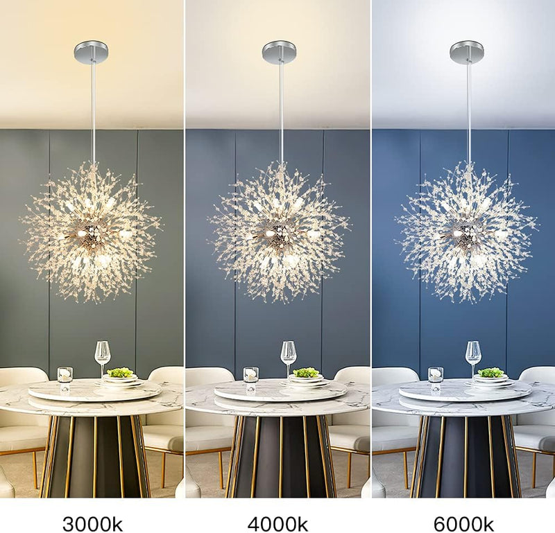 5-Light Brushed Nickel Chandelier with Shade 26" Rustic