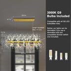 5-Light Brushed Nickel Chandelier with Shade 26" Rustic