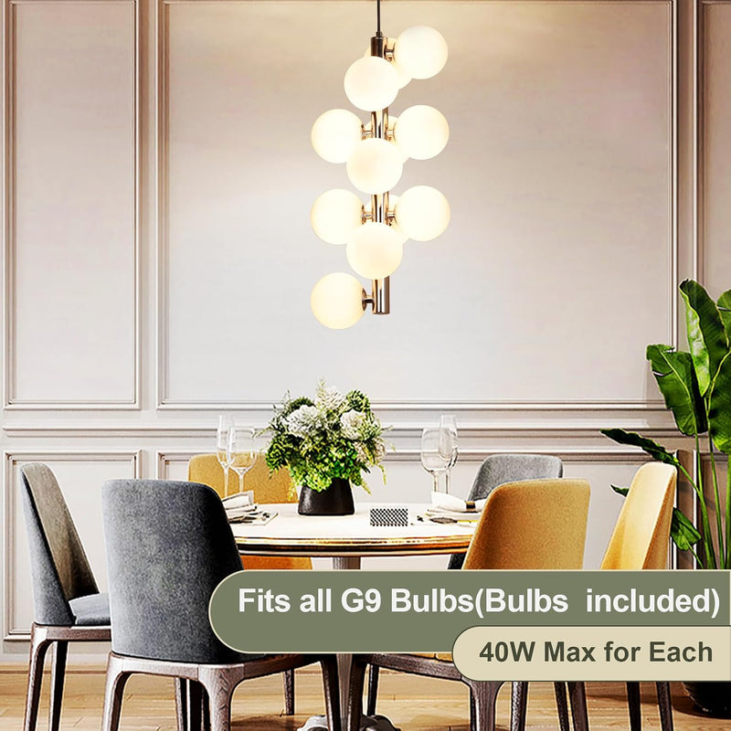 5-Light Brushed Nickel Chandelier with Shade 26" Rustic