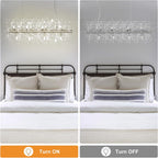 5-Light Brushed Nickel Chandelier with Shade 26" Rustic