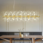 5-Light Brushed Nickel Chandelier with Shade 26" Rustic