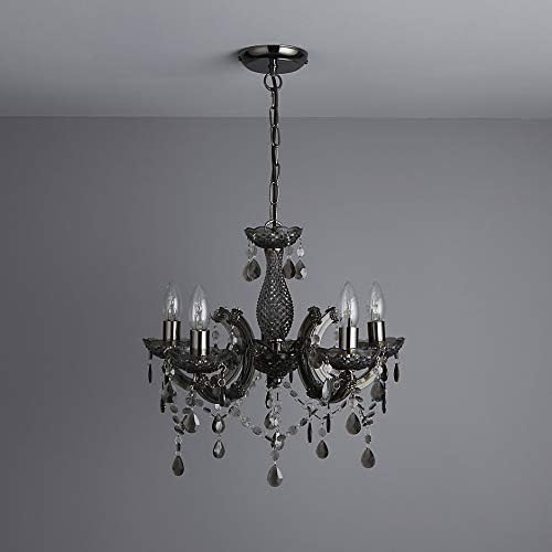 5 Light Chandelier 5 Lamp Pendant Smoked.acrylic Bedroom