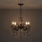 5 Light Chandelier 5 Lamp Pendant Smoked.acrylic Bedroom