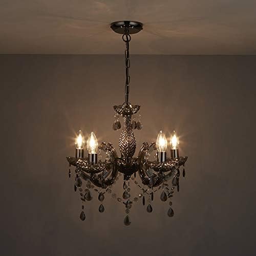 5 Light Chandelier 5 Lamp Pendant Smoked.acrylic Bedroom