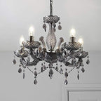 5 Light Chandelier 5 Lamp Pendant Smoked.acrylic Bedroom