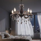 5 Light Chandelier 5 Lamp Pendant Smoked.acrylic Bedroom