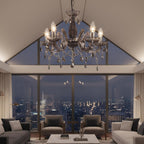 5 Light Chandelier 5 Lamp Pendant Smoked.acrylic Bedroom