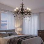 5 Light Chandelier 5 Lamp Pendant Smoked.acrylic Bedroom