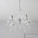 5 Light Chandelier Smoked Acrylic