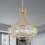 5-Light Crystal Chandelier Ceiling Light Fixture with Adjustable
