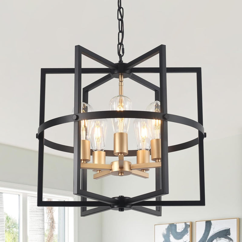 5-Lights Pendant Ceiling Light Industrial Fitting Chandelier