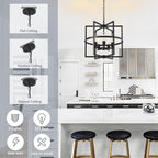 5-Lights Pendant Ceiling Light Industrial Fitting Chandelier