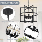 5-Lights Pendant Ceiling Light Industrial Fitting Chandelier