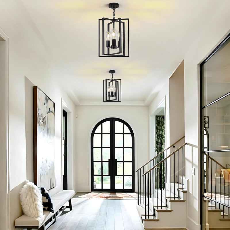 5-Lights Pendant Light Industrial Metal Lighting E27