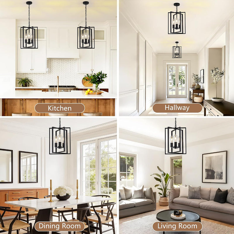 5-Lights Pendant Light Industrial Metal Lighting E27