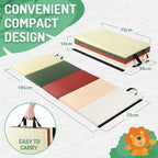 5-Panel Folding Gymnastics Tumbling Mat with Carrying Handles