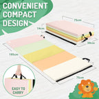 5-Panel Folding Gymnastics Tumbling Mat with Carrying Handles