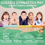 5-Panel Folding Gymnastics Tumbling Mat with Carrying Handles