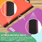 5-Panel Folding Gymnastics Tumbling Mat with Carrying Handles