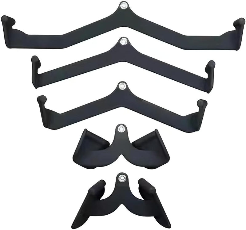 5-Piece Lat Pulldown Attachments Set Versatile V Bars