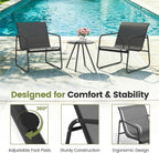 5-Piece Patio Bistro Set Garden Furniture with Table