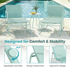 5-Piece Patio Bistro Set Garden Furniture with Table