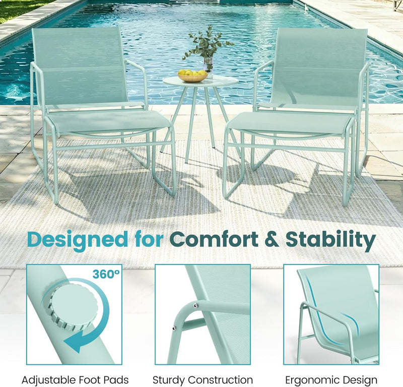5-Piece Patio Bistro Set Garden Furniture with Table