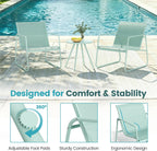 5-Piece Patio Bistro Set Garden Furniture with Table