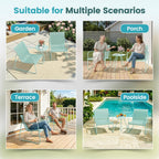 5-Piece Patio Bistro Set Garden Furniture with Table