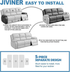 5 Pieces Recliner Sofa Covers Stretch Slipcover