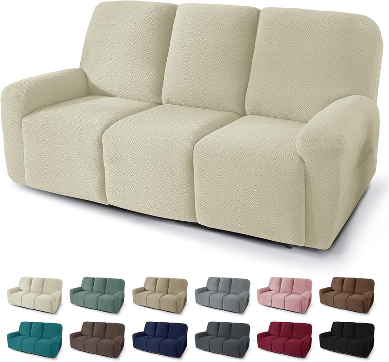 5 Pieces Recliner Sofa Covers Stretch Slipcover