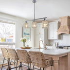 5- Round Crystal Drum Pendant Light Fitting Adjustable