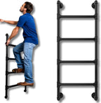 5-Rung Wall-Mounted Ladder Loft 5 Steps for Dorm