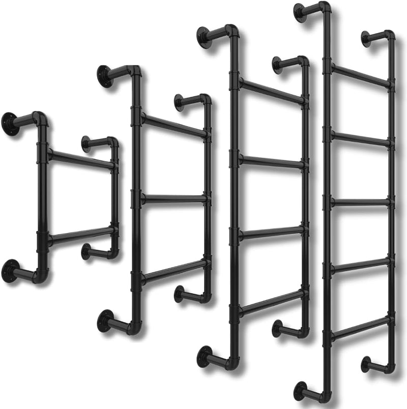 5-Rung Wall-Mounted Ladder Loft 5 Steps for Dorm