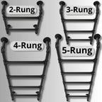 5-Rung Wall-Mounted Ladder Loft 5 Steps for Dorm