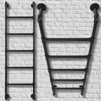 5-Rung Wall-Mounted Ladder Loft 5 Steps for Dorm