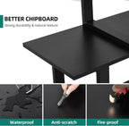 5-Shelf Bookshelf L-Shape Freestanding Ladder Corner Bookcase