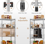 5-Shelf Shelving Unit with Height Adjustable Shelves