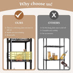 5-Shelf Shelving Unit with Height Adjustable Shelves Metal