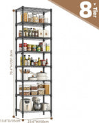 5-Shelf Storage Unit with Height Adjustable Shelves