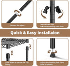 5-Shelf Storage Unit with Height Adjustable Shelves