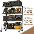 5-Shelf Storage Unit with Height Adjustable Shelves