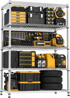 5-Shelf Storage Unit with Height Adjustable Shelves