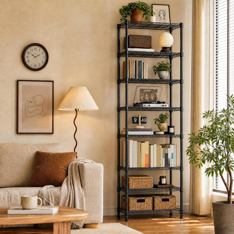 5-Shelf Storage Unit with Height Adjustable Shelves