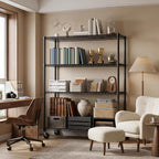 5-Shelf Storage Unit with Height Adjustable Shelves