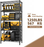 5-Shelf Storage Unit with Height Adjustable Shelves