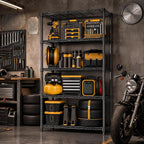 5-Shelf Storage Unit with Height Adjustable Shelves